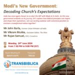 24 June 2024: A Webinar on ‘Modi’s New Government: Decoding the Church’s Expectations’