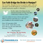 30 Sep: A Webinar on “Can Faith Bridge the Divide in Manipur?”