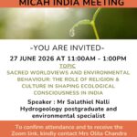 Webinar: Sacred Worldviews and Environmental Behaviour